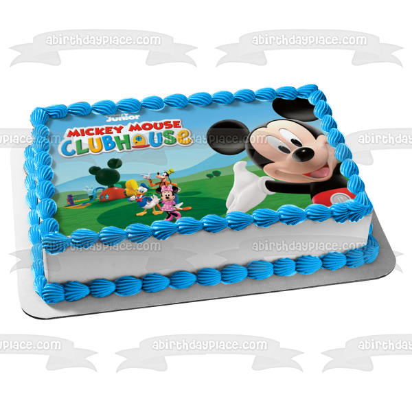 Mickey Mouse Clubhouse Mickey Minnie Mouse Donald Duck Edible Cake Topper Image ABPID54497