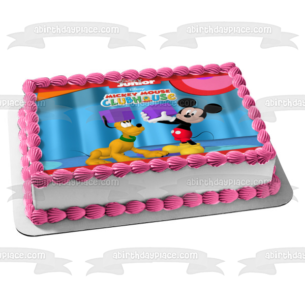 Adorno comestible para tarta de Mickey Mouse Clubhouse Goofy Imagen ABPID54499 