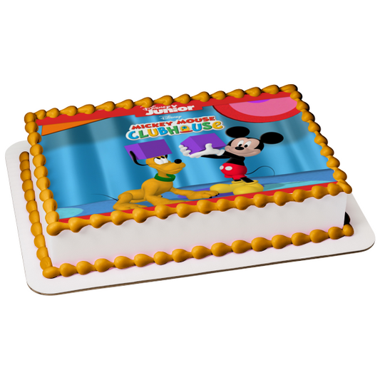 Mickey Mouse Clubhouse Goofy Edible Cake Topper Image ABPID54499