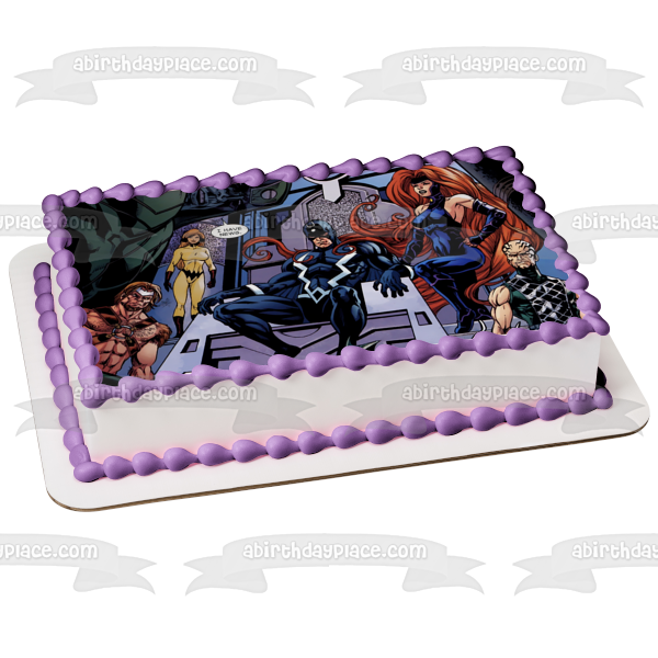 Inhumans Louise Karnak Gorgon Maximus Black Bolt - Decoración comestible para tarta, imagen ABPID54424 