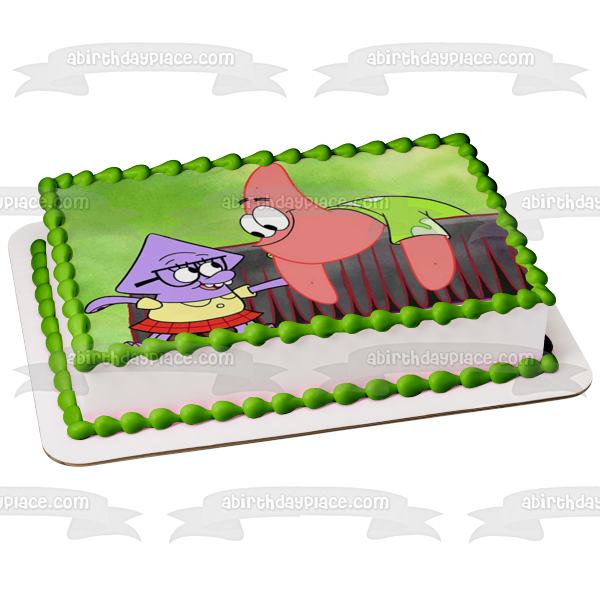 The Patrick Star Show Squidina Star Edible Cake Topper Image ABPID54504