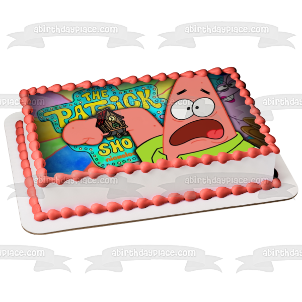 The Patrick Star Show Edible Cake Topper Image ABPID54505