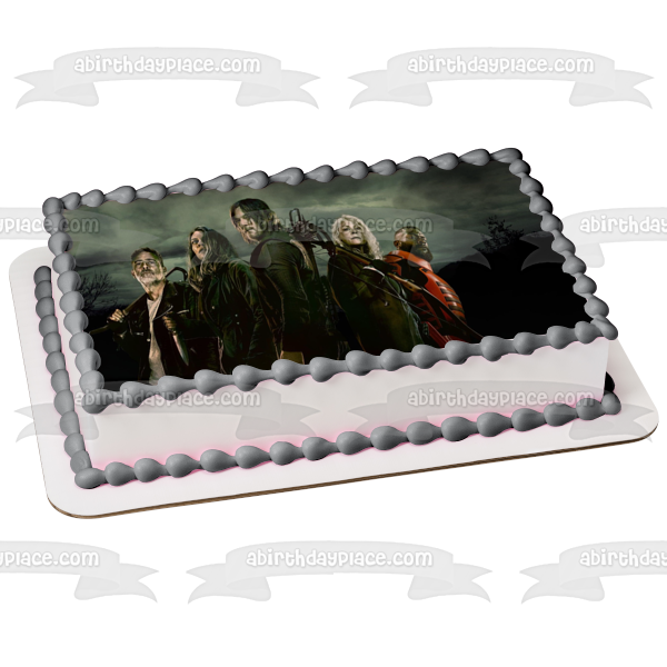 Imagen comestible para decoración de tarta de The Walking Dead Negan Daryl Carol ABPID54436 