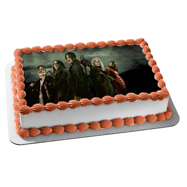 The Walking Dead Negan Daryl Carol Edible Cake Topper Image ABPID54436