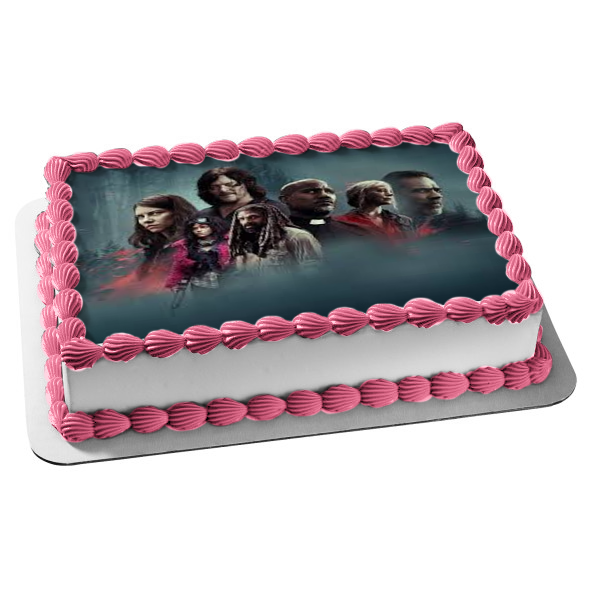 The Walking Dead Maggie Daryl Carol Negan Ezekiel Father Gabriel Princess Edible Cake Topper Image ABPID54428