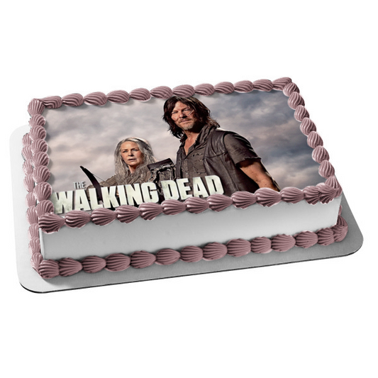 The Walking Dead Carol and Daryl Edible Cake Topper Image ABPID54437