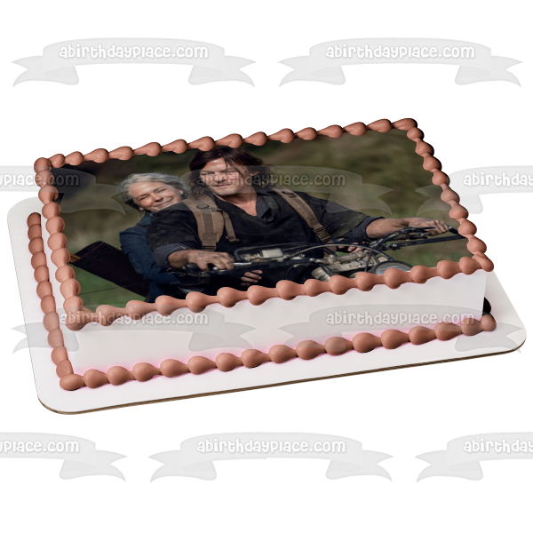 The Walking Dead Carol Daryl Edible Cake Topper Image ABPID54432