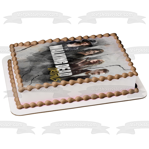 The Walking Dead Maggie Daryl Carol Negan Edible Cake Topper Image ABPID54435