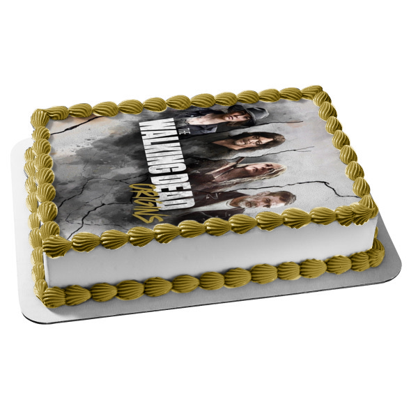 The Walking Dead Maggie Daryl Carol Negan Edible Cake Topper Image ABPID54435