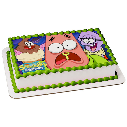 The Patrick Star Show Squidina Star Edible Cake Topper Image ABPID54506