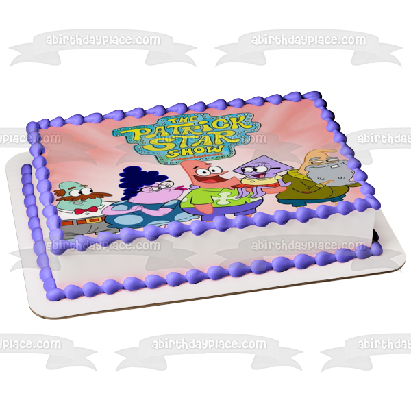 The Patrick Star Show Bunny Star Cecil Star Squidina Star Imagen comestible para tarta ABPID54508 