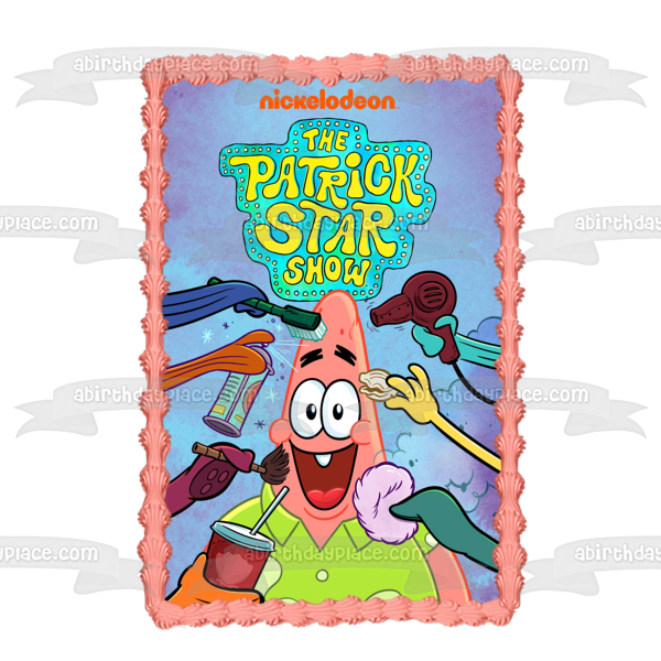 The Patrick Star Show Patrick Edible Cake Topper Image ABPID54510