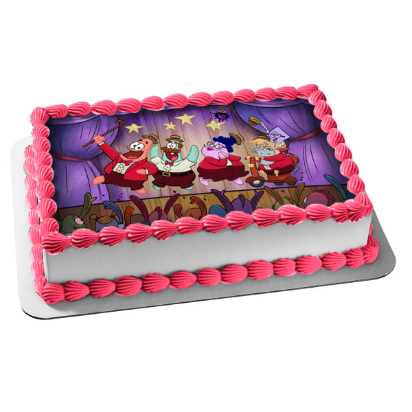 The Patrick Star Show Patrick Squidina Star Bunny Star Cecil Star Edible Cake Topper Image ABPID54511