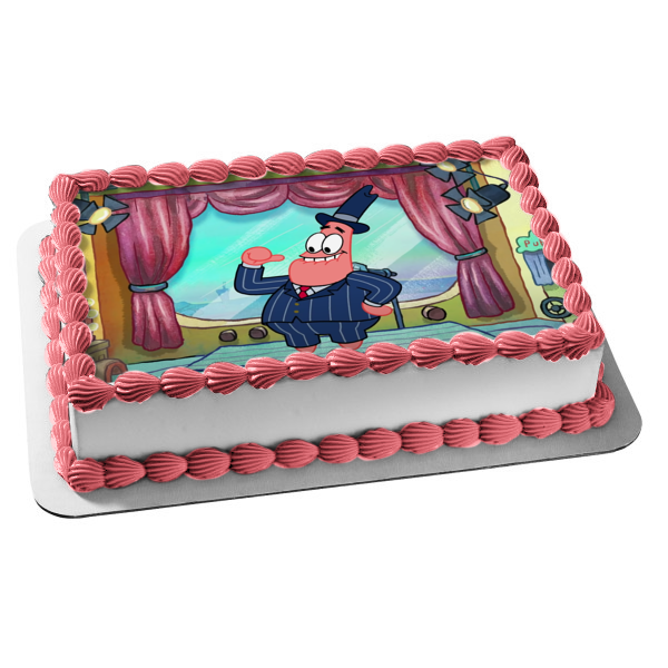 The Patrick Star Show Edible Cake Topper Image ABPID54513