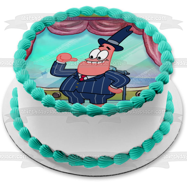 The Patrick Star Show Edible Cake Topper Image ABPID54513