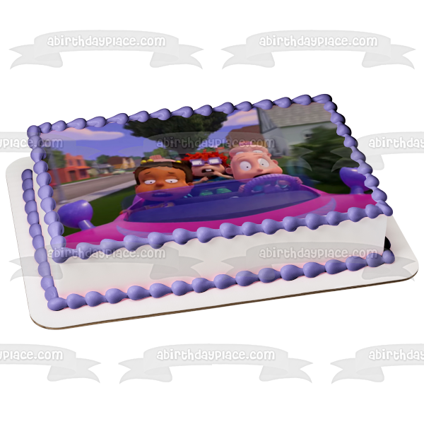 Imagen de decoración comestible para tarta de la serie animada de Rugrats Tommy Chuckie Phil Lil Susie ABPID54528 