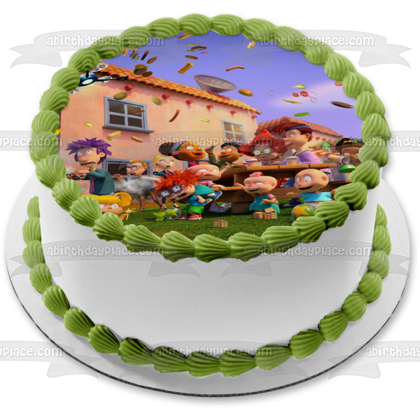 Rugrats Animated Series Tommy Chuckie Phil Lil Susie Grandpa Edible Cake Topper Image ABPID54530