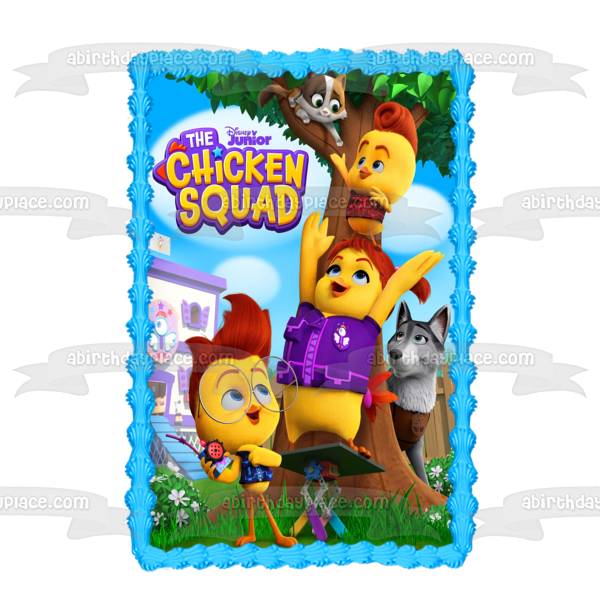 Chicken Squad Little Boo Captain Tully Edible Cake Topper Image ABPID54534