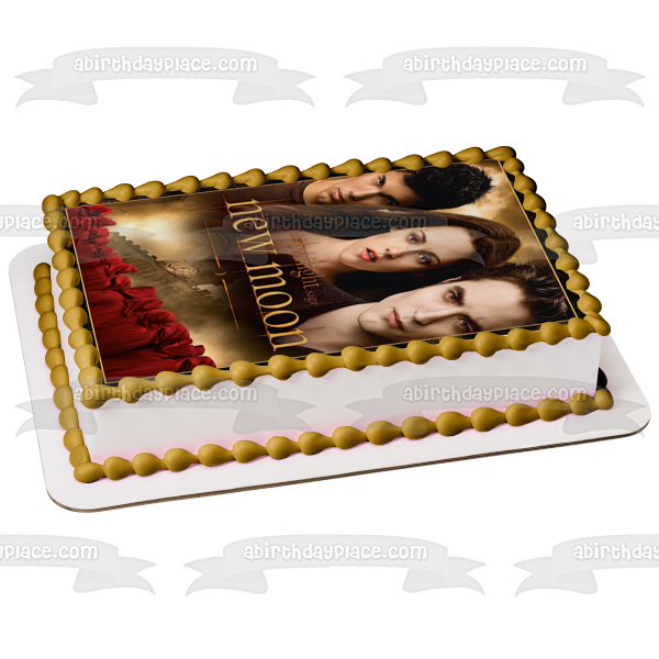 The Twilight Saga: New Moon Jacob Bella Edward Edible Cake Topper Image ABPID54554