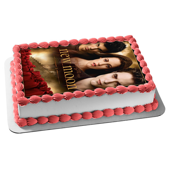 The Twilight Saga: New Moon Jacob Bella Edward Edible Cake Topper Image ABPID54554