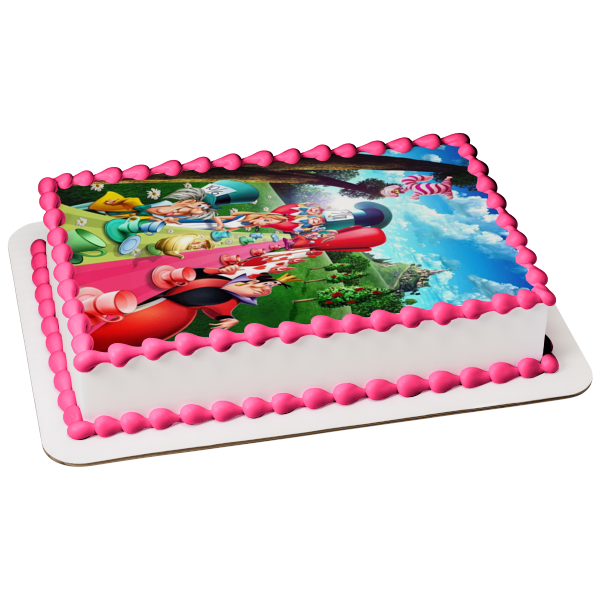 Alice in Wonderland Edible Cake Topper Image 