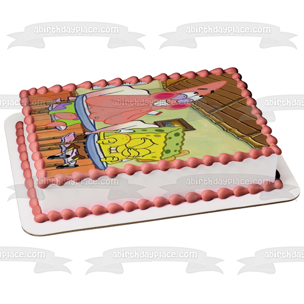 Imagen comestible para tarta de Bob Esponja, Patricio Estrella, parte inferior del bikini, ABPID00130 