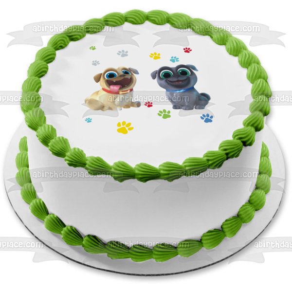 Puppy Dog Pals Puppy Paw Prints Bingo Rolly - Decoración comestible para tarta, imagen ABPID00175 