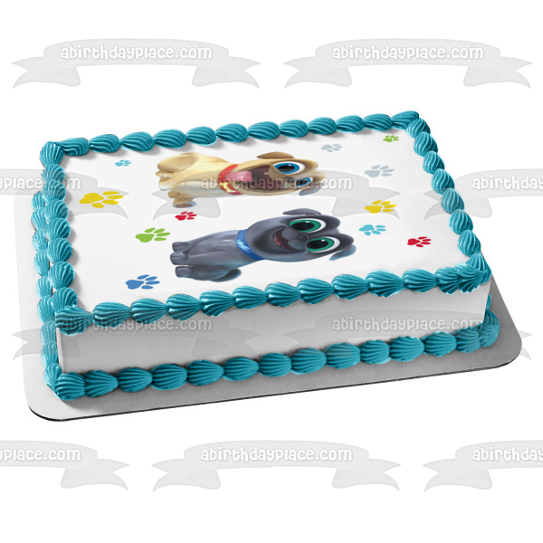 Puppy Dog Pals Puppy Paw Prints Bingo Rolly - Decoración comestible para tarta, imagen ABPID00175 