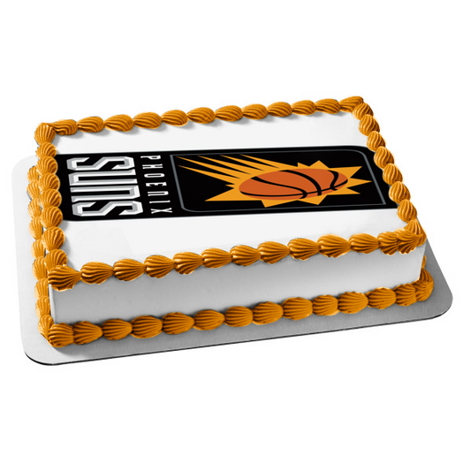 Phoenix Suns 2017 Logo Edible Cake Topper Image ABPID00395