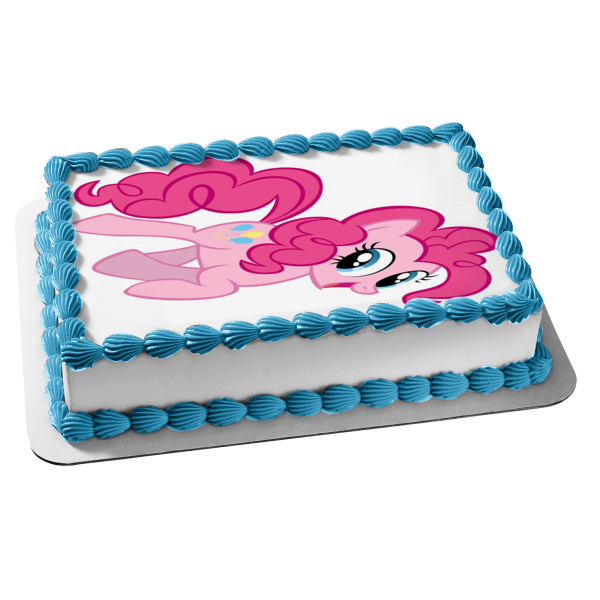 My Little Pony Pinkie Pie Jumping Edible Cake Topper Image ABPID00404