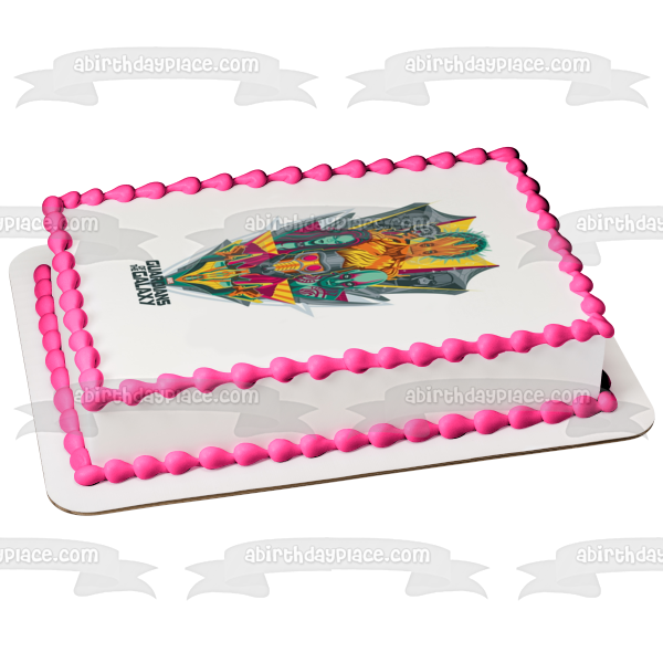 Imagen comestible para tarta de Guardianes de la Galaxia Star-Lord Gamora Drax Groot ABPID00422 