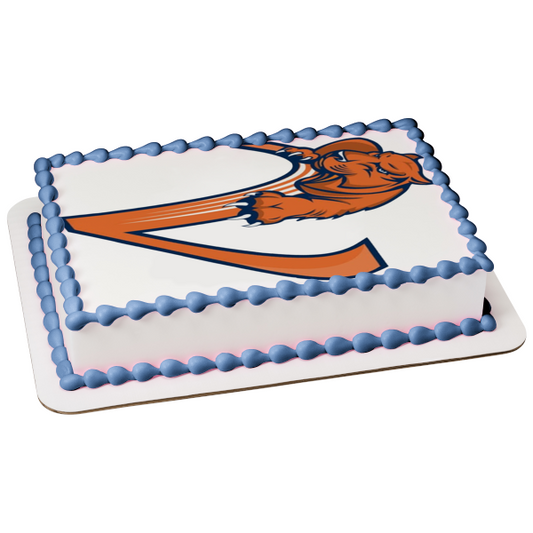 Zebulon B. Vance High School Cougars Logo Edible Cake Topper Image ABPID00473