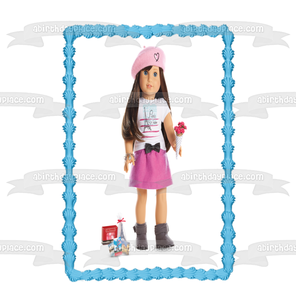 American Girl Fashion Doll Grace Edible Cake Topper Image ABPID00490