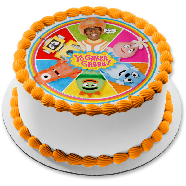 Yo Gabba Gabba! Hello Friends Toodee Muno and Brubee Edible Cake Toppe – A  Birthday Place
