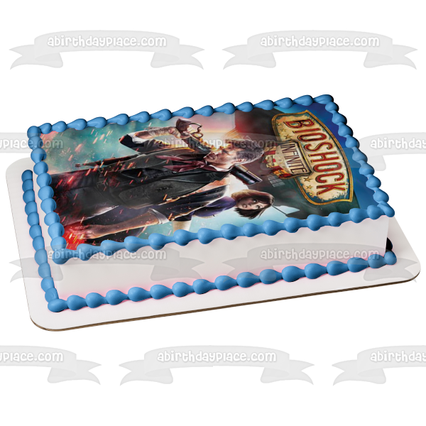 Bioshock Infinite Booker Dewitt Elizabeth Edible Cake Topper Image ABPID00613