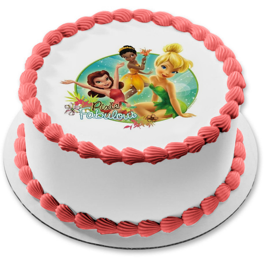 Hadas Tinker Bell Pixie Fabuloso adorno comestible para tarta imagen ABPID00764 