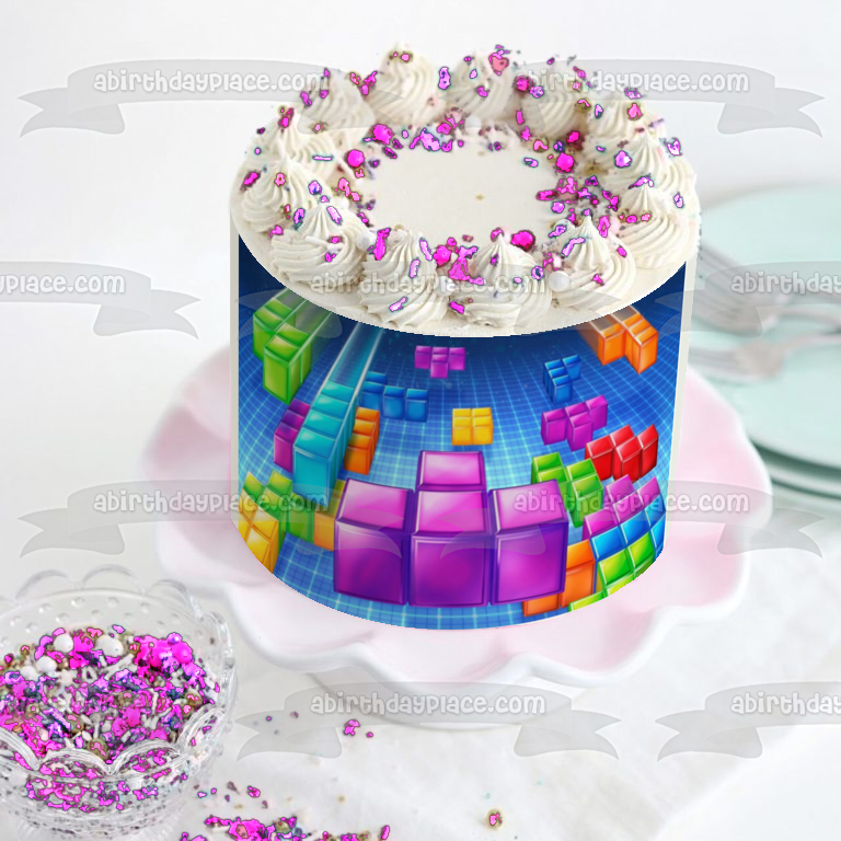 Tetris Ultimate Edible Cake Topper Image ABPID00058