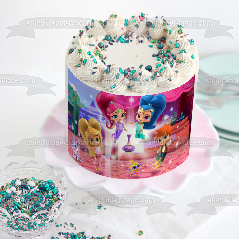 Shimmer y Shine Leah Zac Tala Nahal Imagen comestible para decoración de tarta ABPID00072 