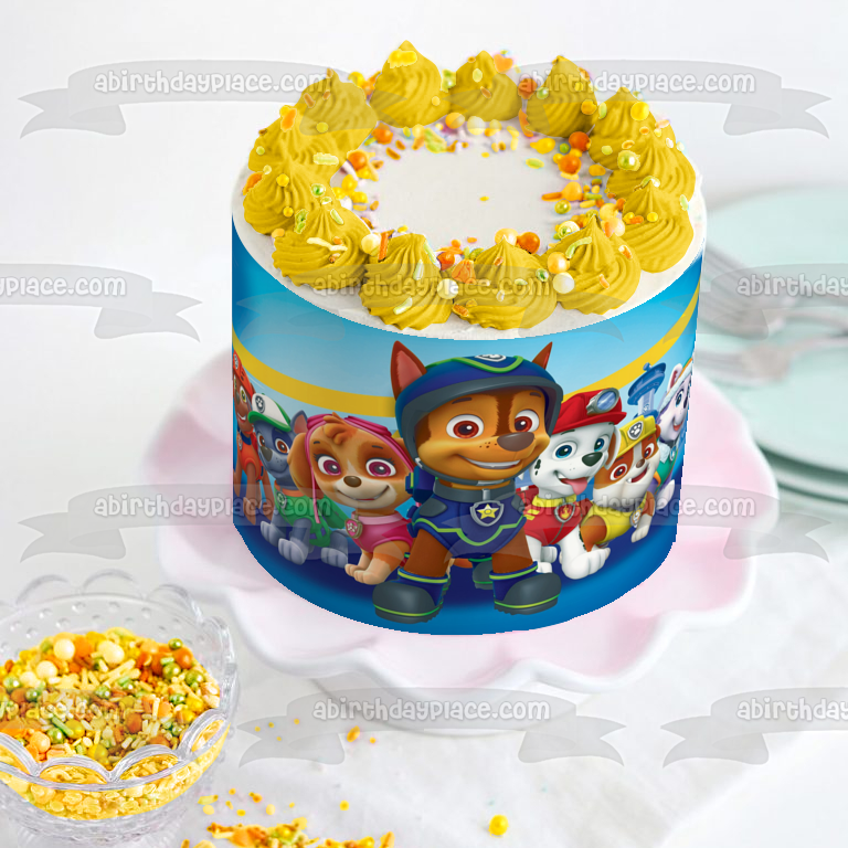 Paw Patrol Marshall Rocky Rubble Skye #2 Imagen comestible para decoración de tarta ABPID00179 