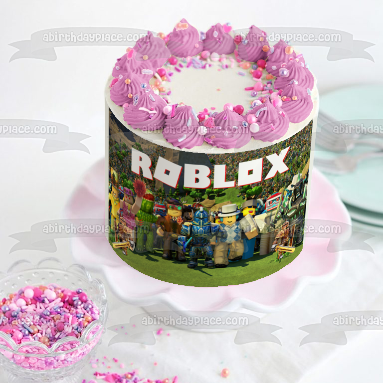 Roblox Assorted Characters and Skins Edible Cake Topper Image ABPID00287