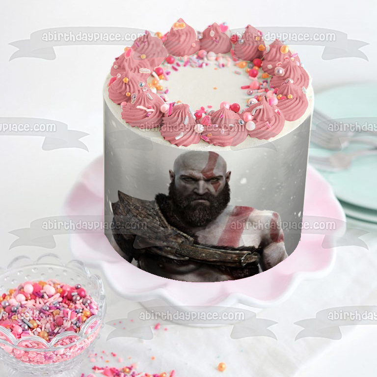 Imagen comestible para tarta de videojuego God of War Kratos ABPID00565 