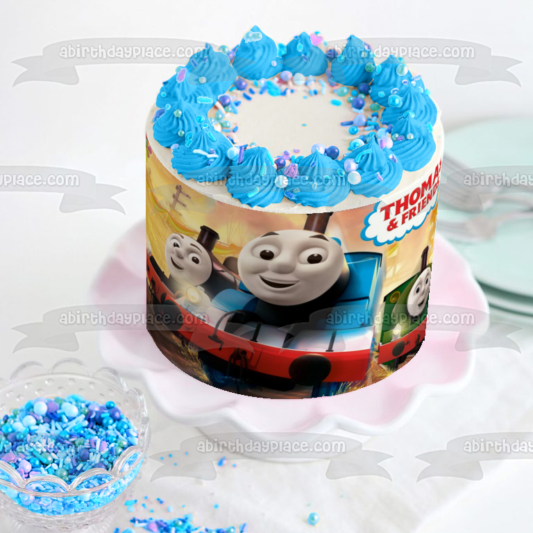 Thomas & Friends Thomas the Tank Engine James Percy Edible Cake Topper Image ABPID00648