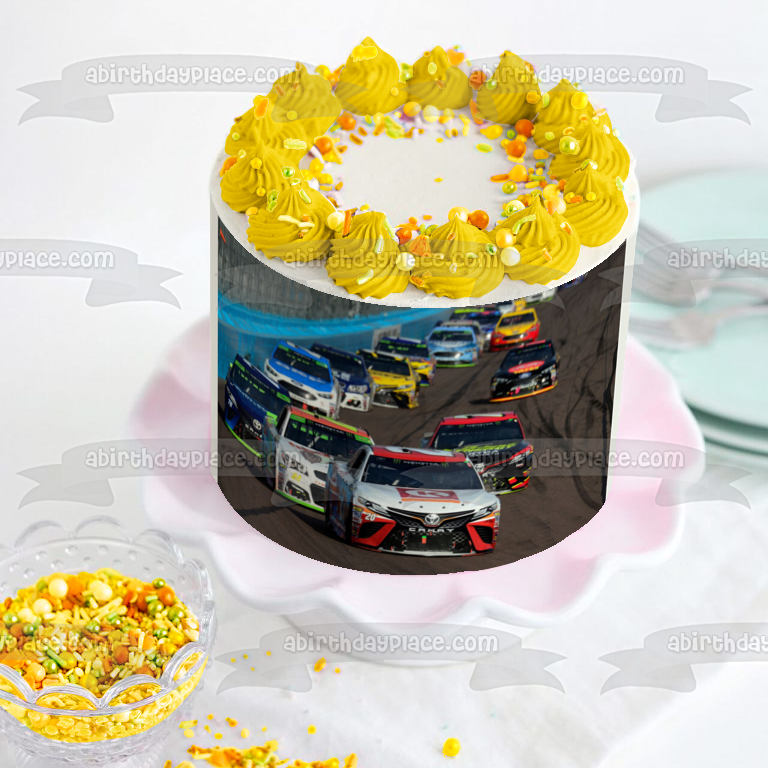 Imagen comestible para tarta de Nascar Racing Track Cars ABPID00656 