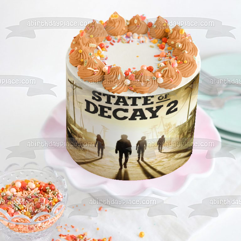 Imagen comestible para decoración de tarta de State of Decay 2 Zombies ABPID00667 