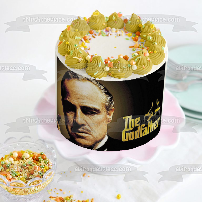 Decoración comestible para tarta El Padrino Don Vito Corleone Imagen ABPID00670 