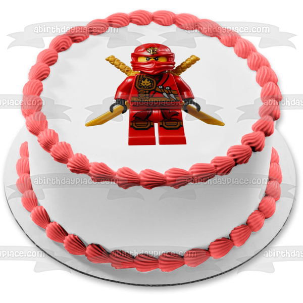 LEGO Ninjago Kai Red Ninja Edible Cake Topper Image ABPID00792