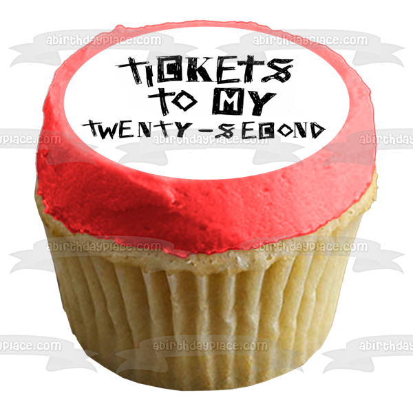 Tickets to My Twenty-Second Machine Gun Kelly Album Edible Cake Topper Image ABPID54620