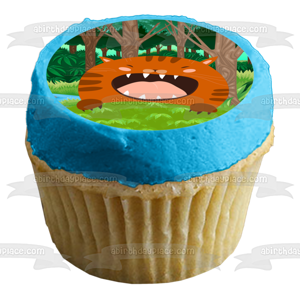 Happy Birthday Little Tiger Edible Cake Topper Image ABPID54614