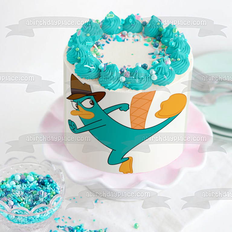 Phineas and Ferb Perry the Platypus Edible Cake Topper Image ABPID00957