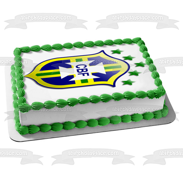 Brazil Football Logo Campeonato Brasileiro Série A Edible Cake Topper Image ABPID00961